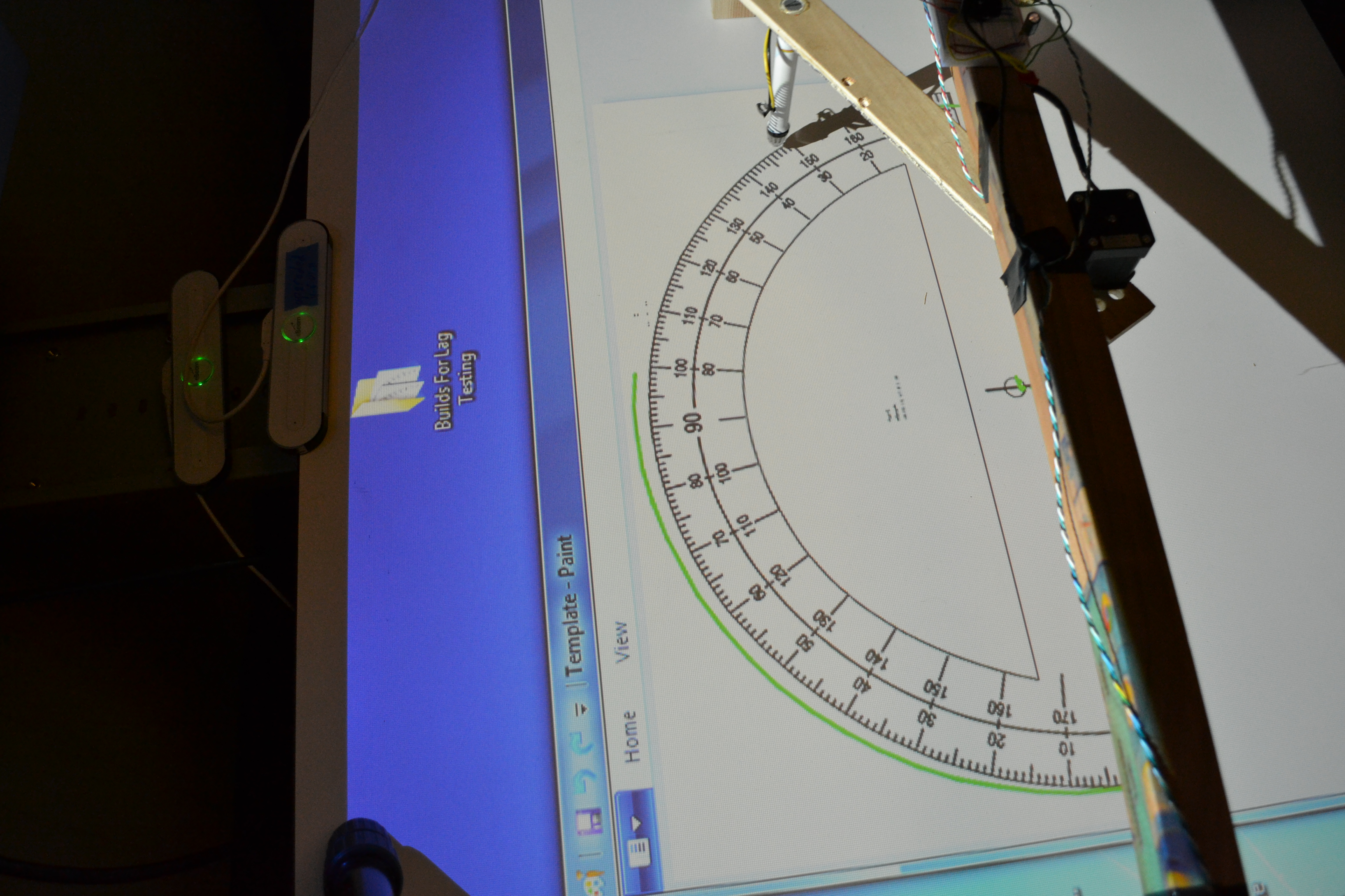 pic of test rig, showing latency