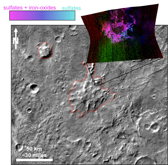 Show mapping of mineral abundances.